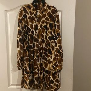 Banana Republic Giraffe print dress